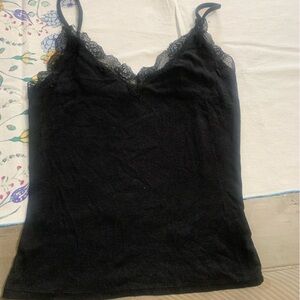 Express Elegant Black Lace Camisole